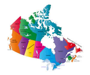Canada Provinces Map